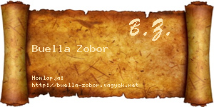 Buella Zobor névjegykártya